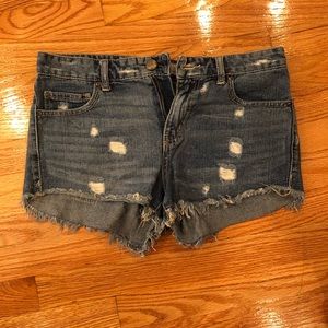 Free People Jean shorts